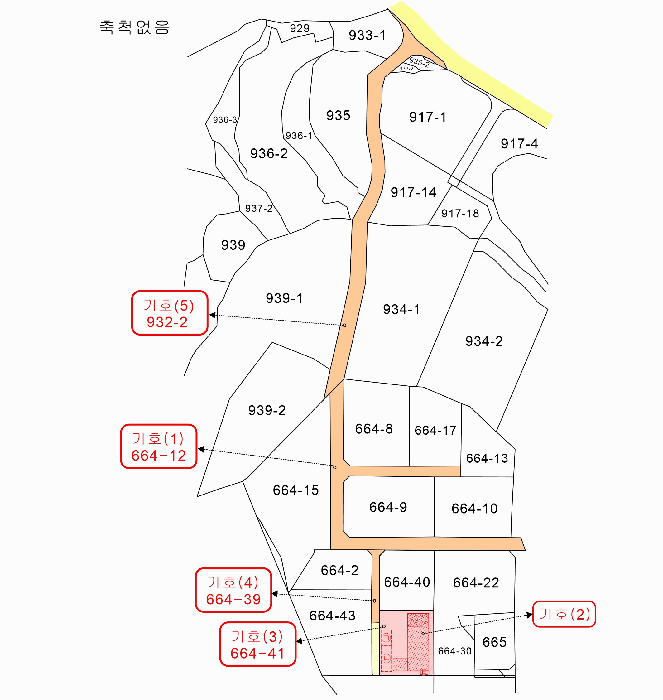 지적 및 건물개황도