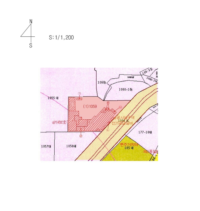지적 및 건물개황도