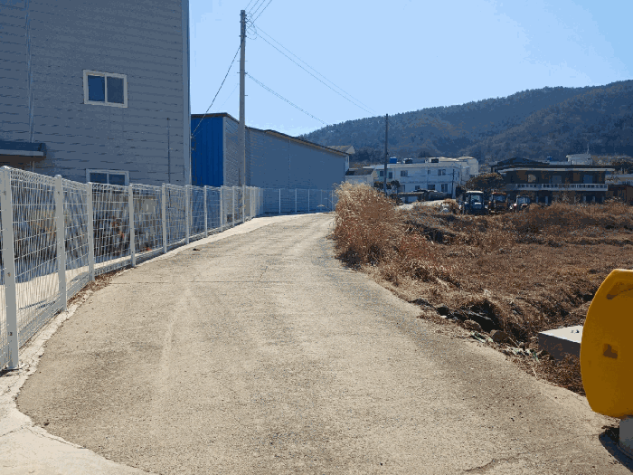 대상토지 기호 1)에 접한 도로