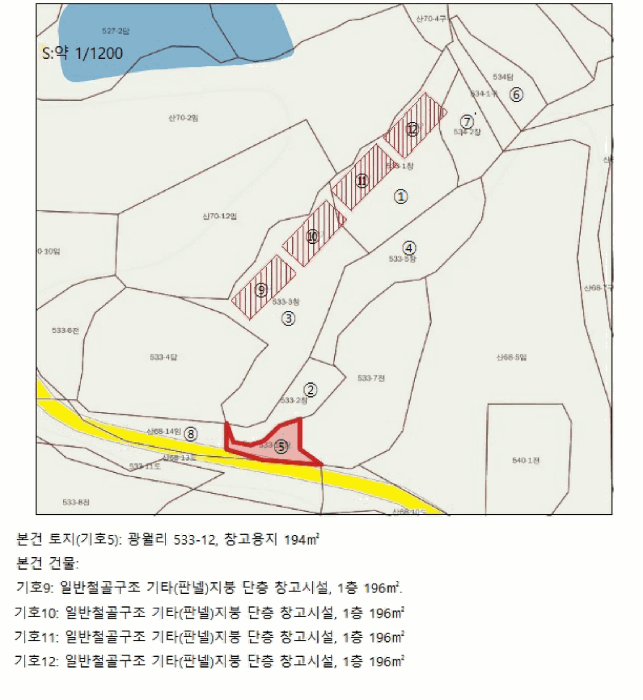 지적및건물개황도