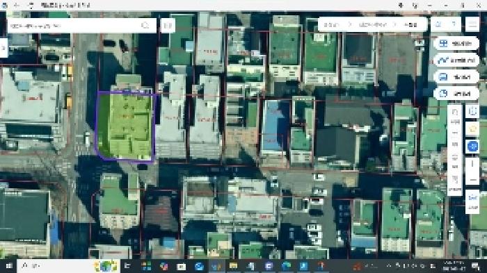 위성지도(스마트국토정보) : 부동산목록 1,3번