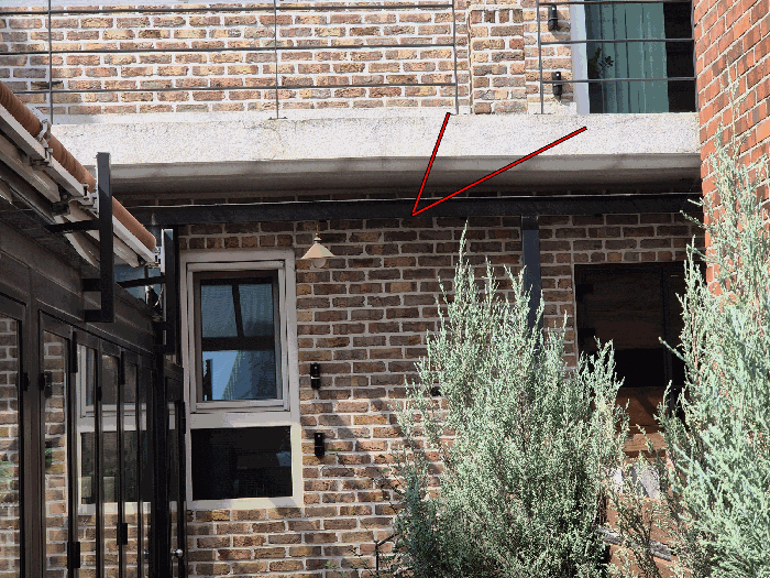 건물 기호(가) 가동 1층 캐노피 부분