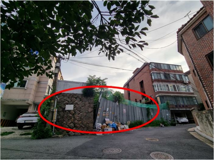 본건 토지 위치
(동측에서 본 전경)