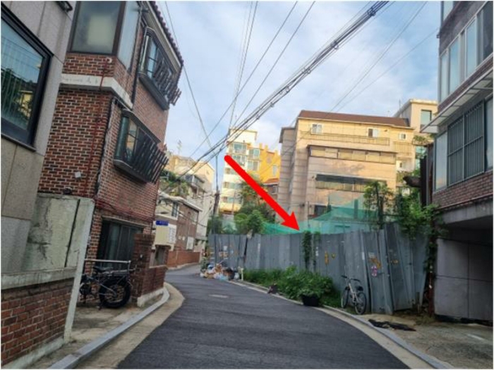 본건 토지 위치
(북측에서 본 전경)