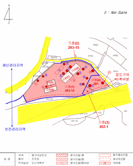 지 적 및 건 물 개 황 도