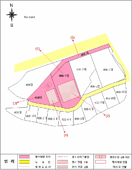 지적 및 건물개황도