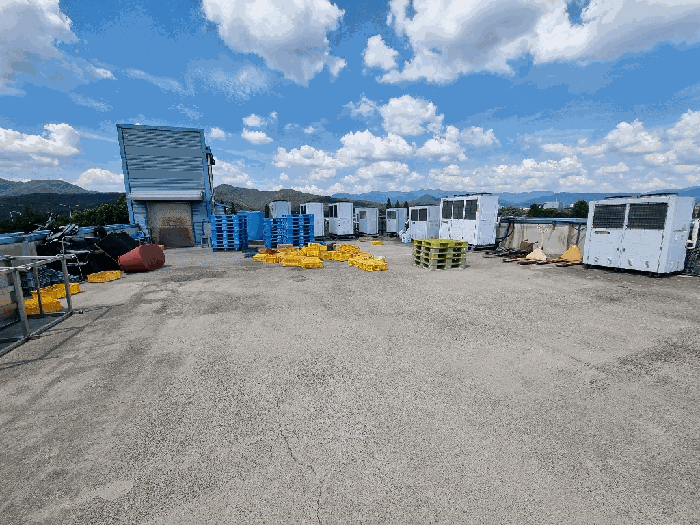 대상물건 기호 가) 옥상 전경