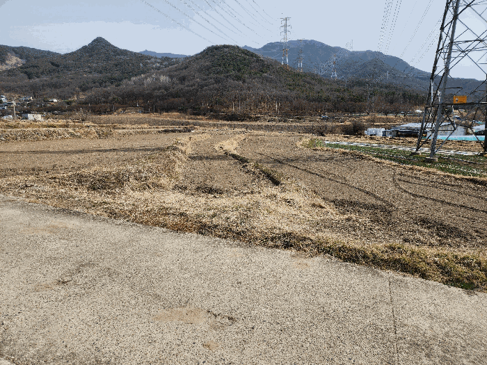 북측 도로 남동측 부분