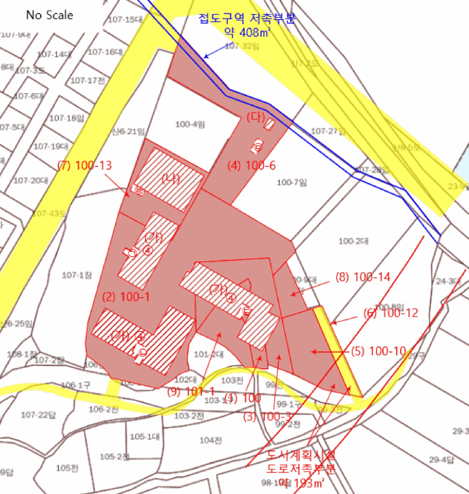 지 적 및 건 물 개 황 도