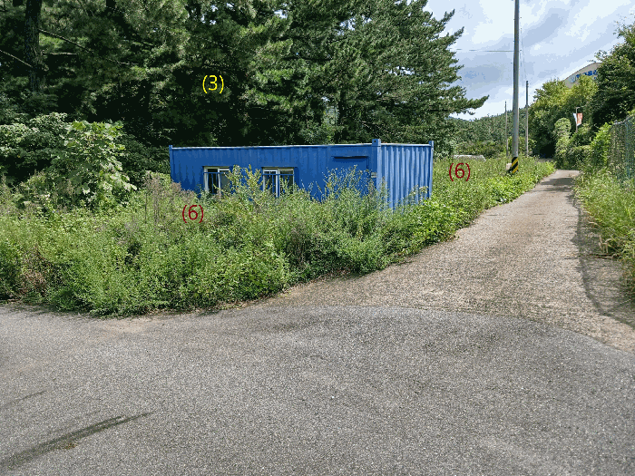 토지(6)남동측 부분, 콘테이너