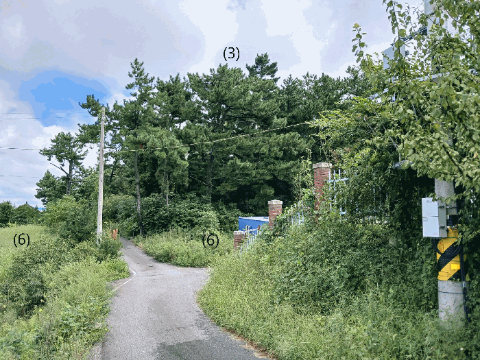 토지(3,6) - 남측 인근에서 촬영