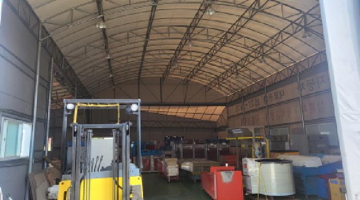 본건2. 지상 제시외 경량철골조 천막지붕 작업장(ㄱ)