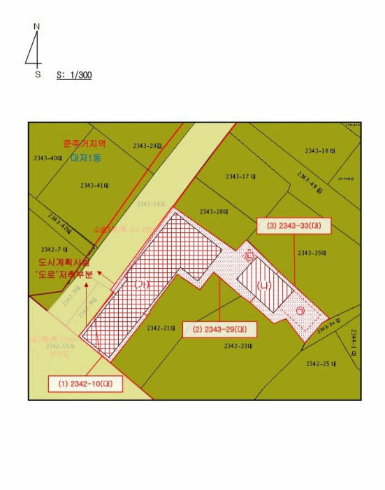 지 적 및 건 물 개 황 도