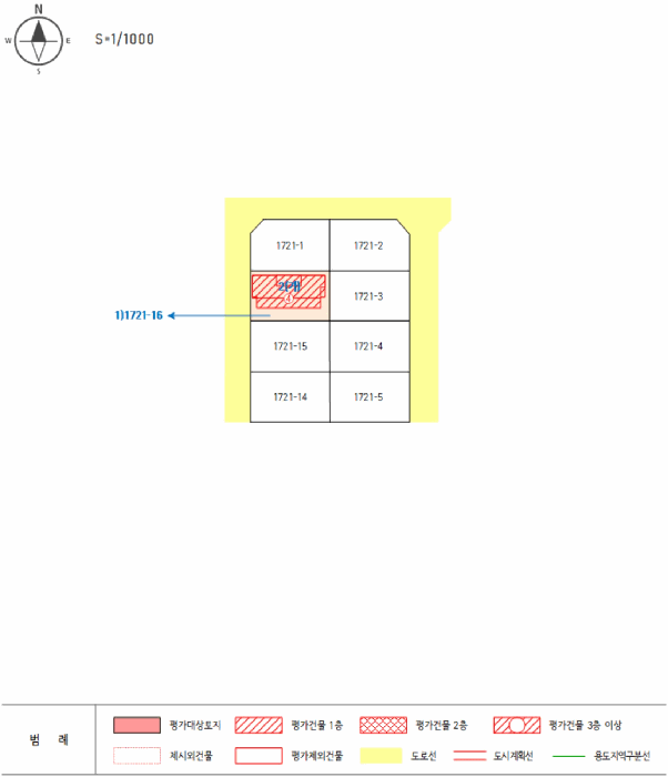 지적 및 건물개황도