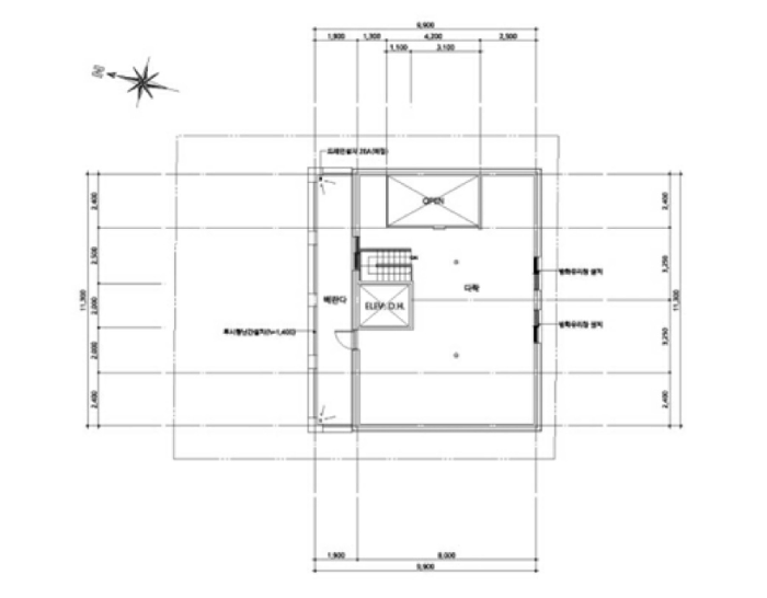건 물 개 황 도(다락)