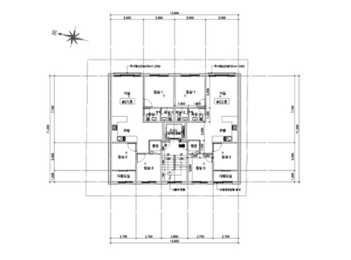 건 물 개 황 도(2~3층)