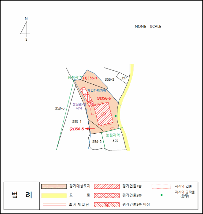 지적 및 건물개황도