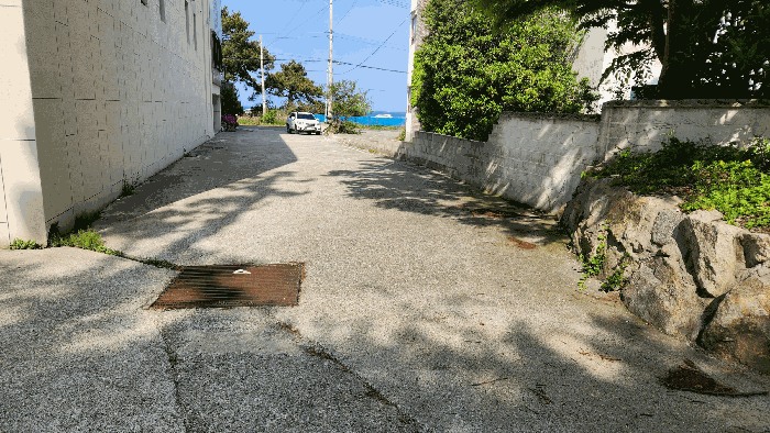 서측에서 촬영한 기호(1,3,4) 전경