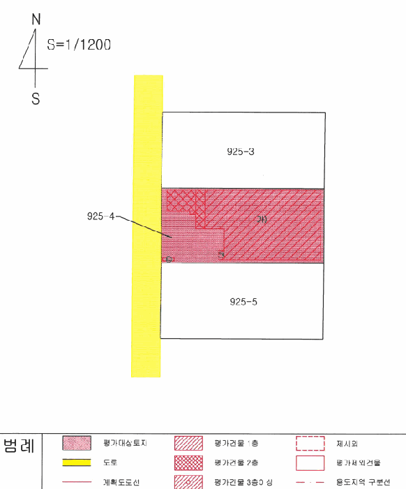 지적 및 건물개황도