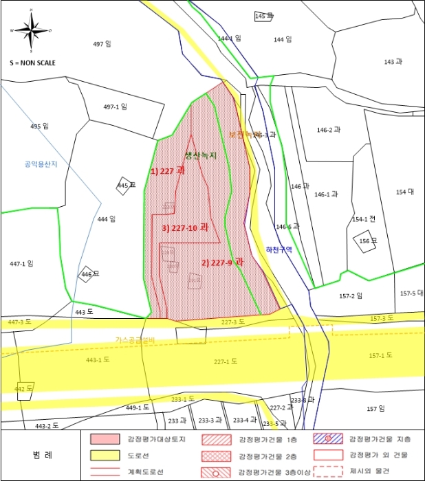 지적 및 건물개황도