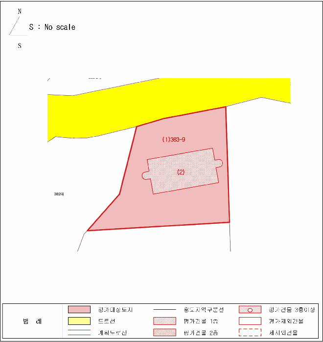 지 적 및 건 물 개 황 도