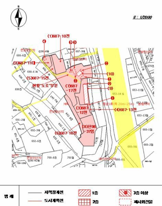 지적 및 건물개황도