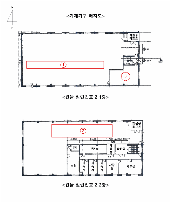 기계기구 배치도