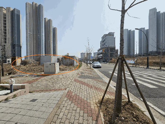 본건 (북측에서 촬영)