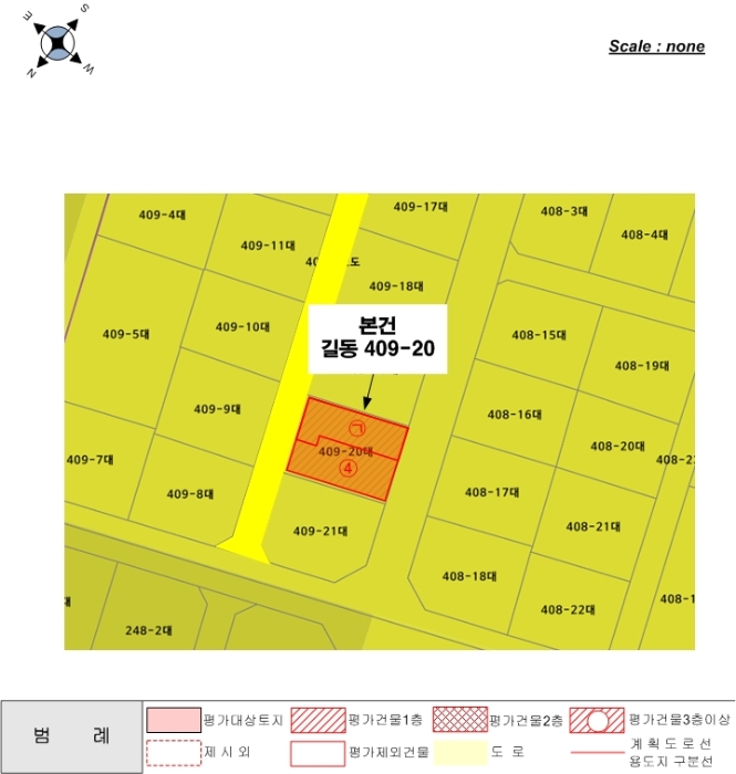 지적 및 건물개황도