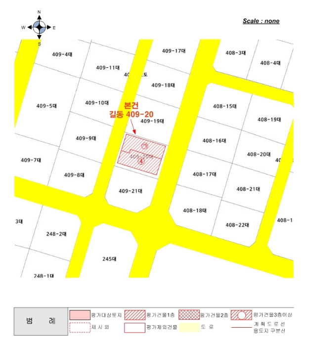 지적 및 건물개황도