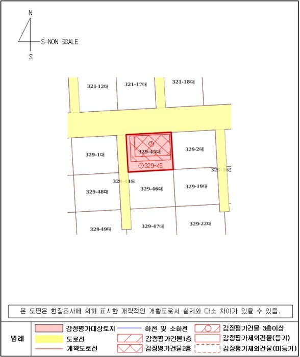 지적 및 건물개황도