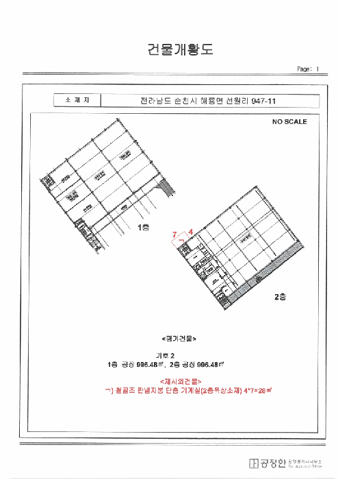 지적 및 건물개