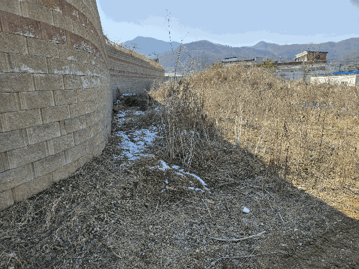 본건 북측 축대 조성부분