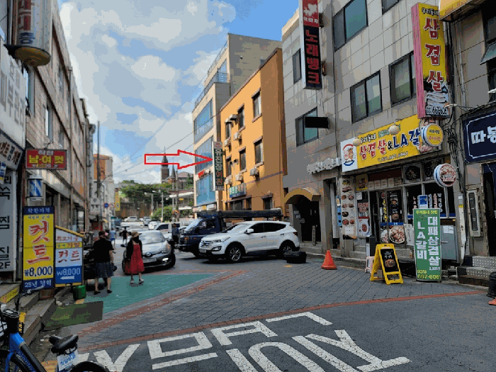 본건 북동측 인근에서 촬영