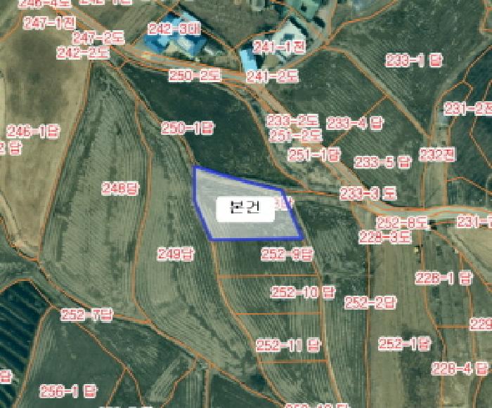 항공사진(충청남도 공간정보포털 제공)