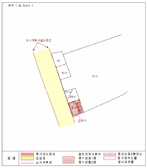 지적 및 건물 개황도