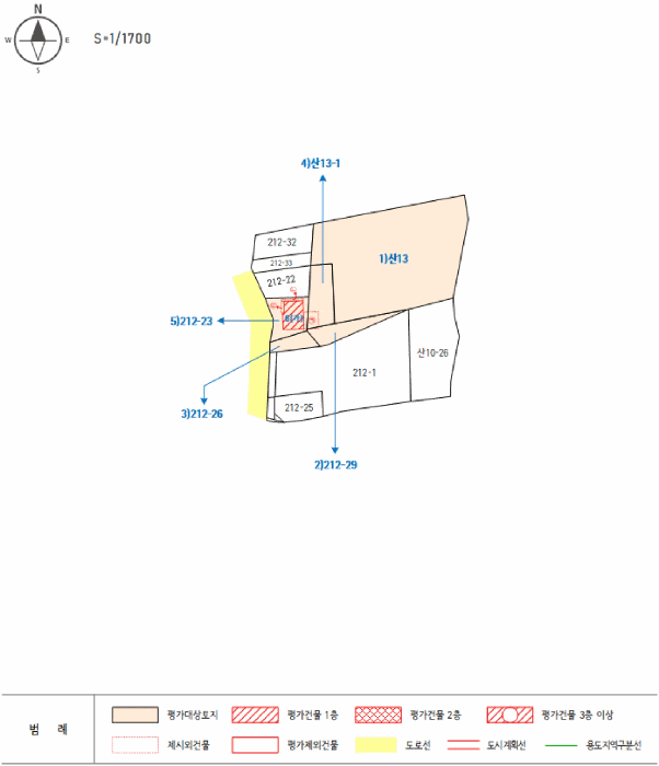 지적 및 건물개황도