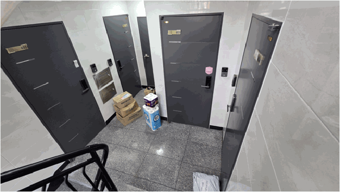 3층 전경(표식 401호~404호)