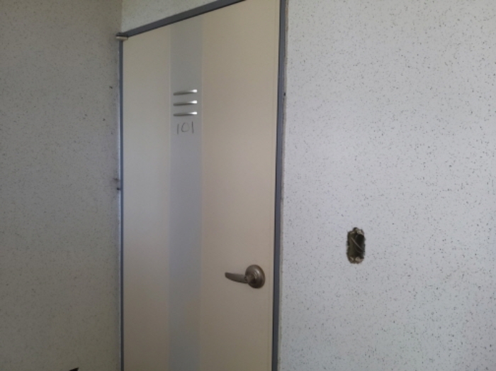 * 본건 목적물 1동 101호 현관문 