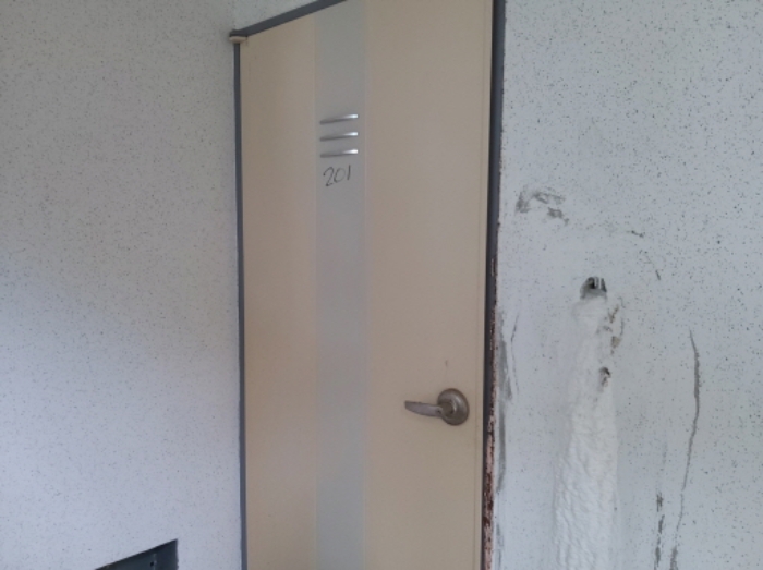 * 본건 목적물 1동 201호 현관문 