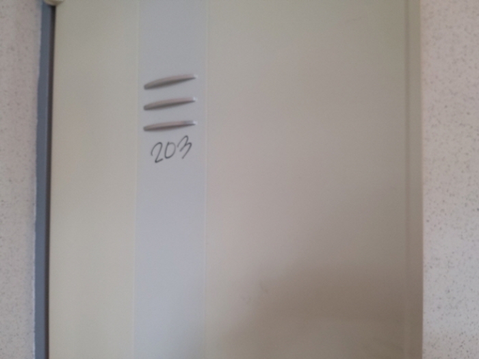 * 본건 목적물 3동 203호 현관문