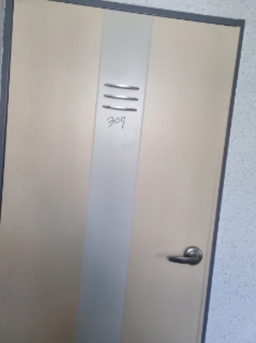 * 본건 목적물 6동 307호 현관문