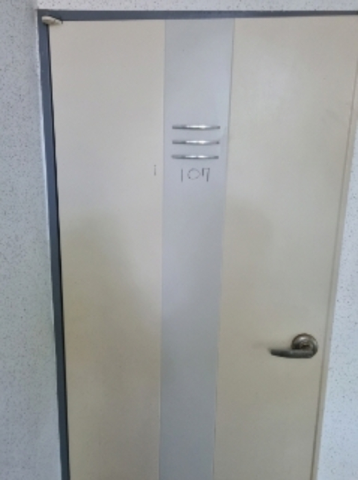 * 본건 목적물 7동 107호 현관문
