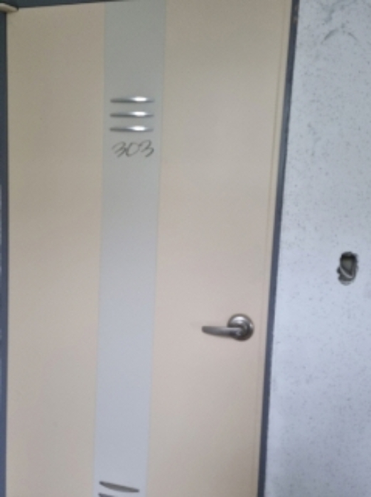 * 본건 목적물 5동 303호 현관문