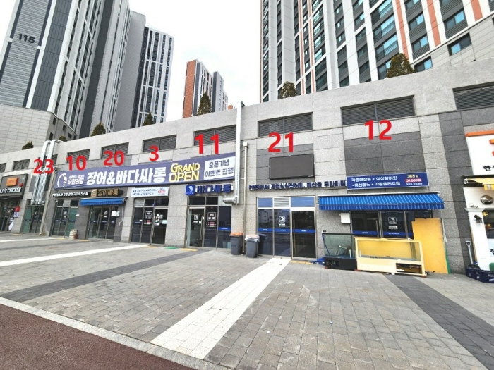 지1층 11호-지1층 17호(일단의 음식점)