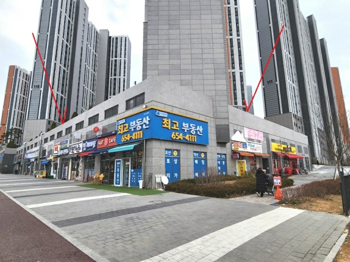 본건 상가 전경(북동측에서 촬영)