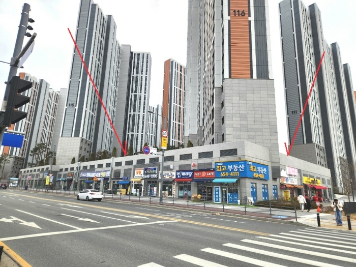 본건 상가 전경(북동측에서 촬영)