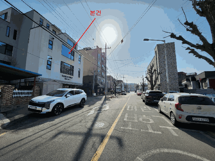 본건 남서측 인접도로