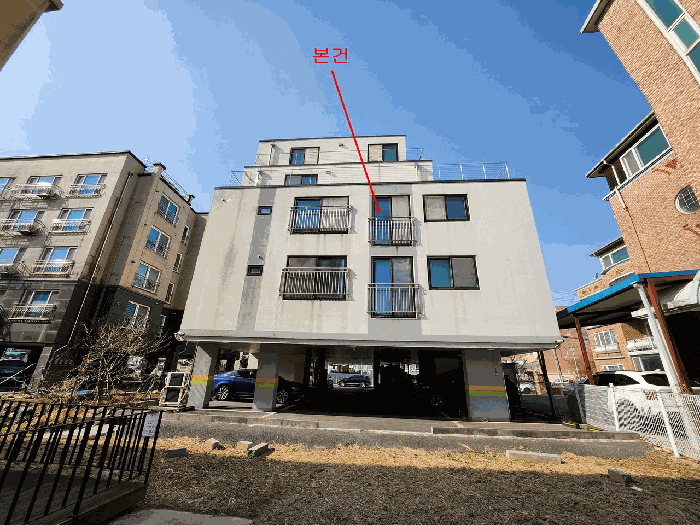 본건 전경(북동측 인근에서 촬영)