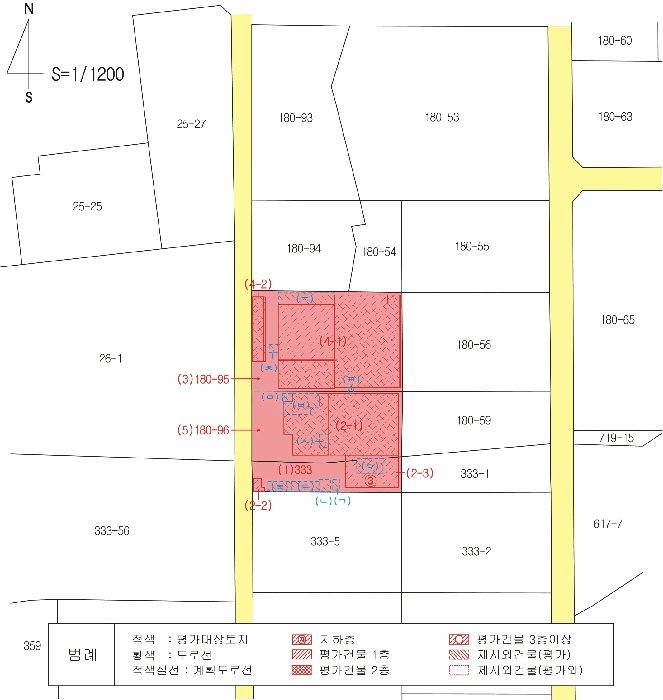지 적  및  건 물 개 황 도